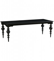 DINING TABLE BLACK CASTLE       - DINING TABLES